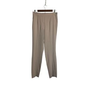 Babaton Atelier Pants Womens 8 Beige Taupe Elastic Waist Straight Leg